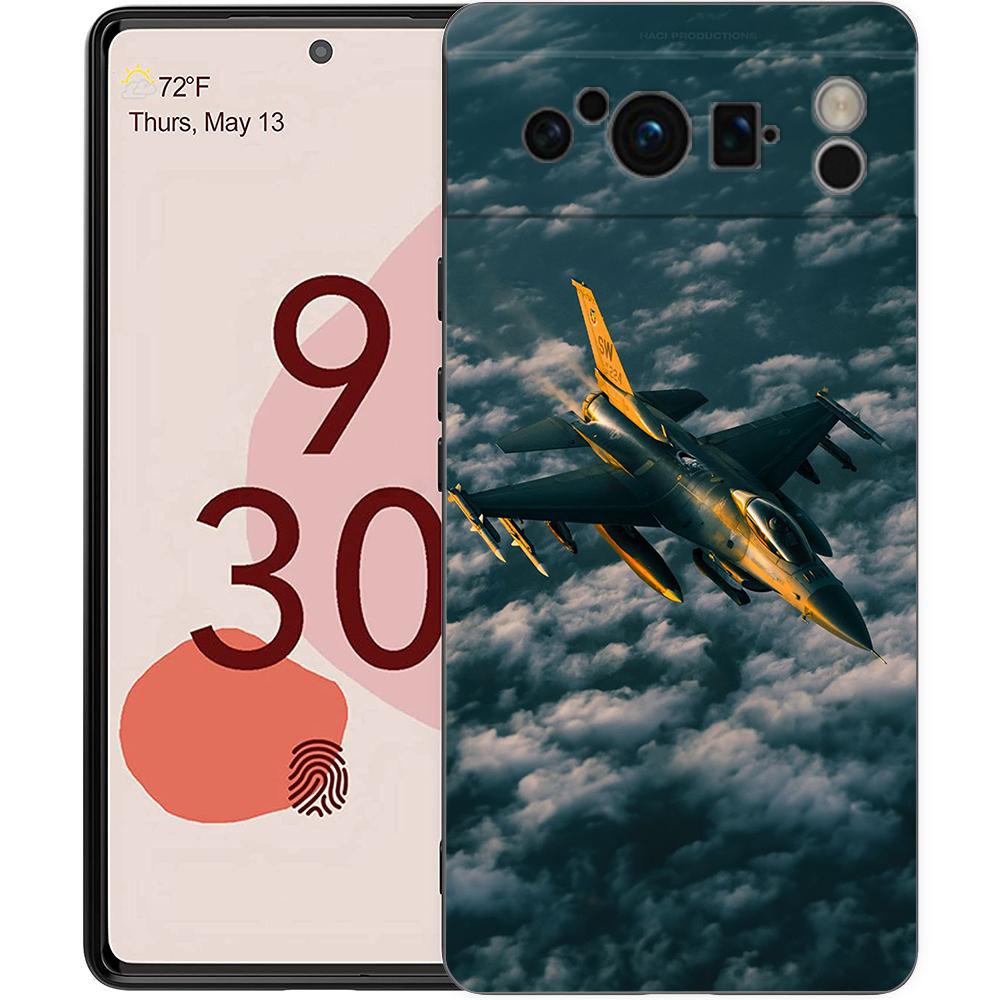 For Google Pixel 10 Pro Phone Case Pixel 9 Pro XL TPU Case Pixel 8 Pro 9A 8A 7A 7 6A 6 Pro Cover Aircraft Helicopter Airplane