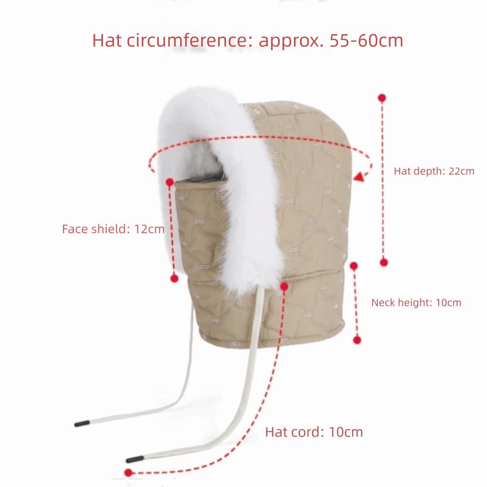 Keep Warm Plush Balaclava Hat Windproof Ear Protection Hat New Ski Face Mask  Cold Weather