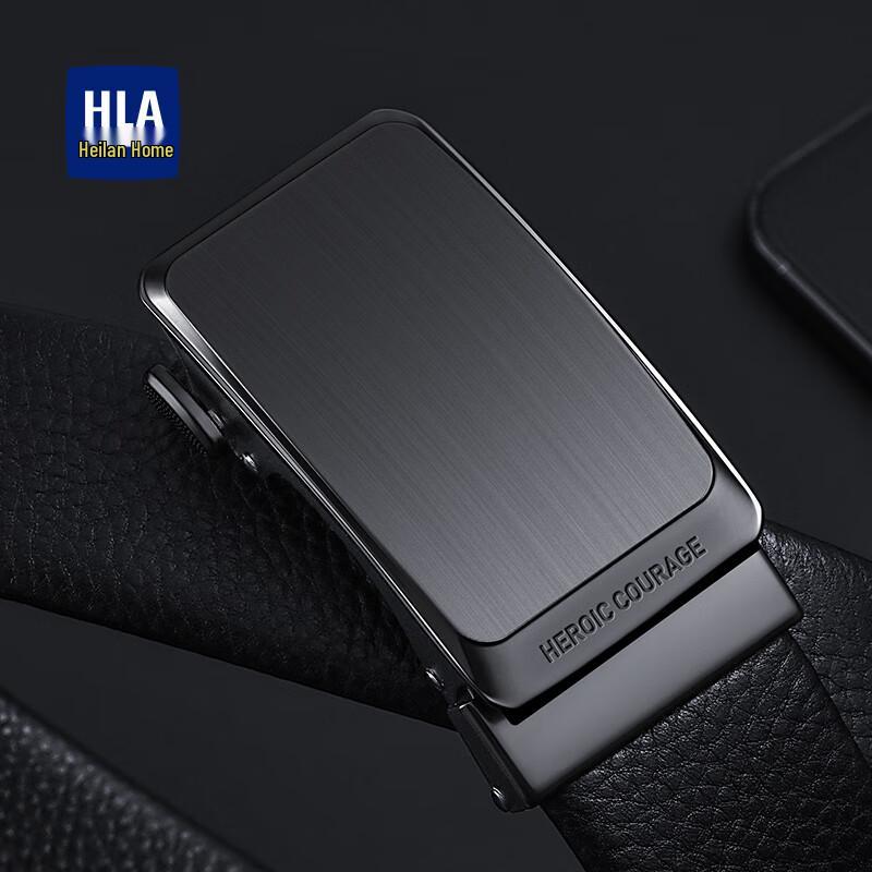 HLA Men s Automatic Buckle Leather Belt 120cm -125cm