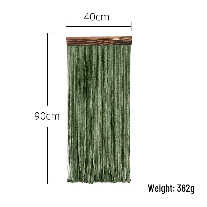 

Bohemian Nordic Style Wood Board Tassel Tapestry for Living Room or Bedroom Wall Decor