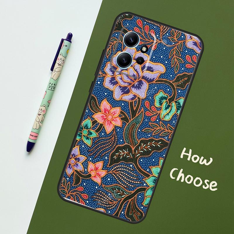 Batik Pattern Case For Xiaomi Redmi Note 13 10 11 12 14 15 Pro Plus Cover For Redmi 15C 15 14C 10C 12C 13C