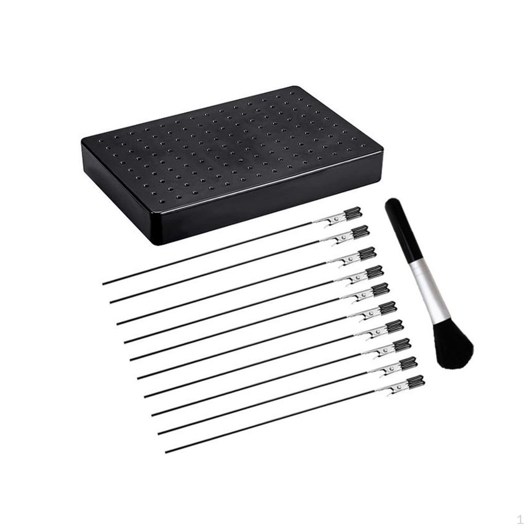 Painting Stand Base Holder and 10Pcs Alligator Clip Set Modeling Tool for Drawing Model Lovers