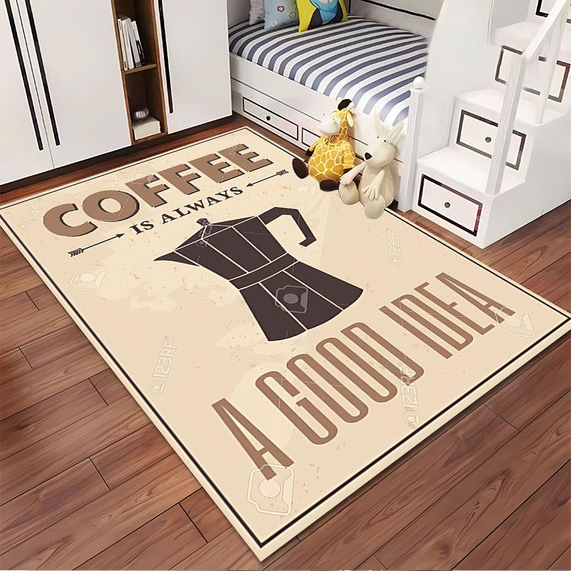 Coffee Always a Good Idea Suitable As a Non-slip Mat for the Living Room or Bedroom Sofa