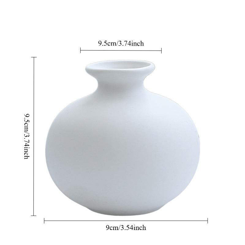 Simple Ceramic Vase, Five Piece Set, Household Handicraft, Small Flower Ware, Simple Porch, TV Cabinet, Tabletop Decoration