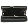 Vivienne Westwood Vegan Grain Wallet with Clasp 51010018 S000D N403 Tri-fold Closure, Black, Women's, [Used]