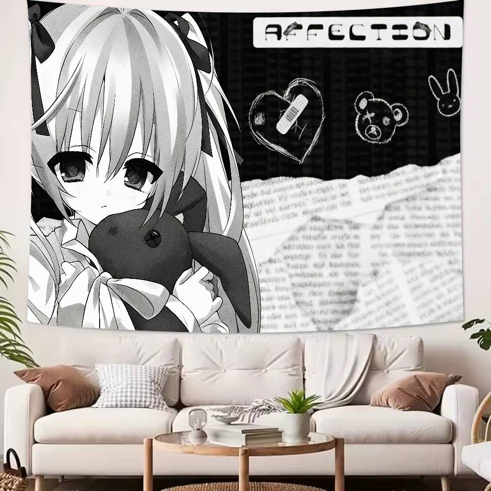 Luxury Fashion Hot Cute Pink Angel Tapestry Decoration Bedroom Dormitory Background Cloth Holiday Home Living Room Club Tapestry
