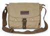Gootium LM30624AMG Cotton Canvas Shoulder Bag Messenger Bag Unisex Khaki