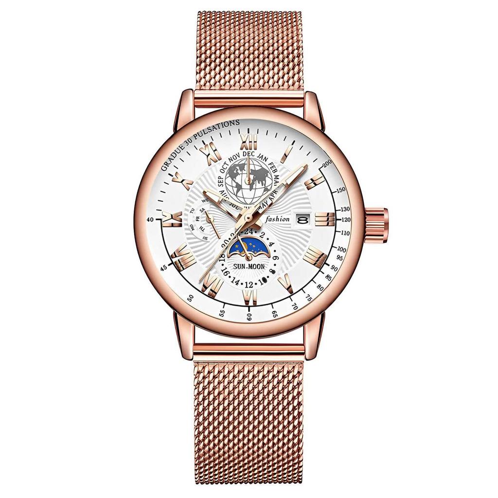 Calendar Watch Men'S Non-Mechanical Watch Waterproof Top Ten Trend Brand Student Quartz Men'S Steel Belt