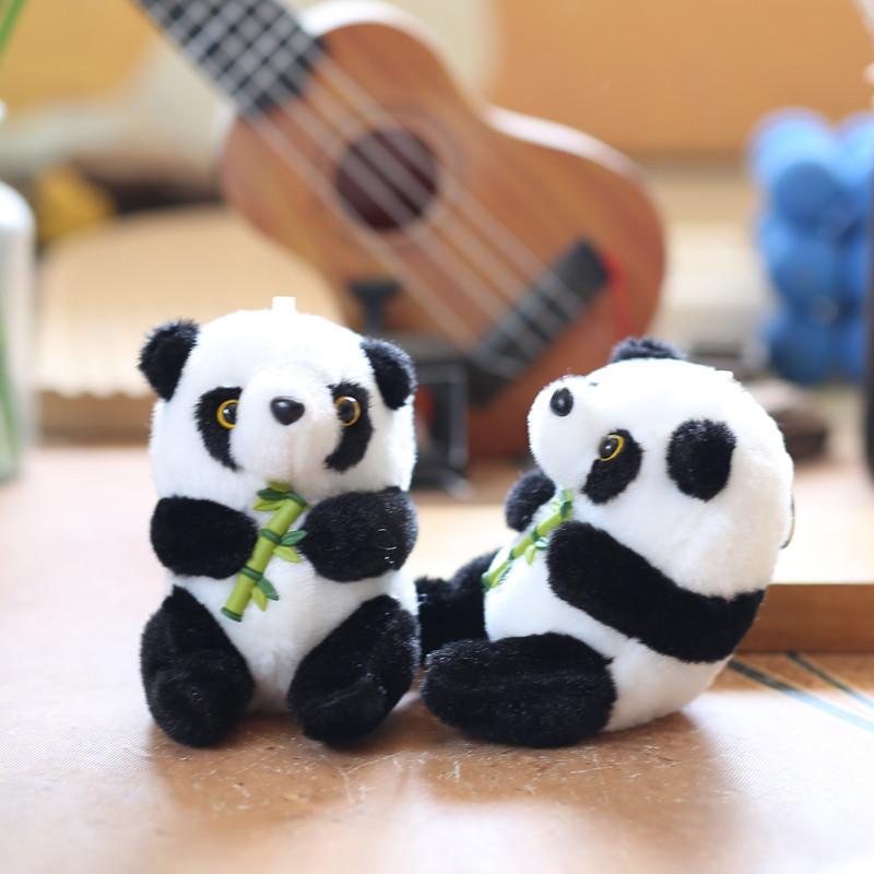 Cute Cute Giant Panda Pendant Plush Toy Doll Little Panda Bag Hanging Decoration Keychain Doll Doll