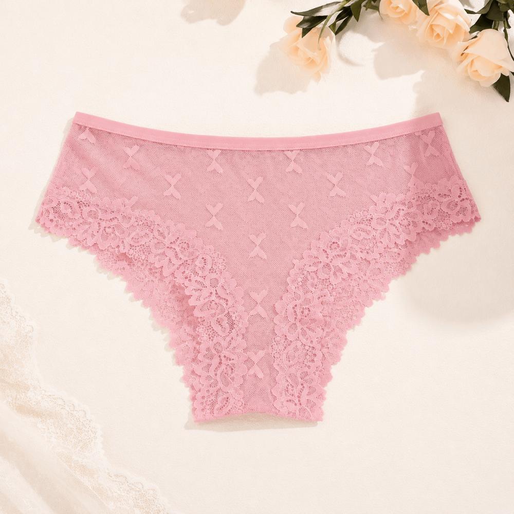 Seamless Sheer Mesh Underwear Transparent Perspective Underwear Women Lace Panties  Gifts