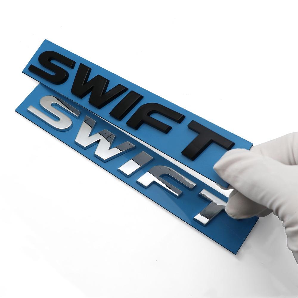 Tail Letters Badge ABS Logo Car Rear Trunk for SUZUKI Swift Emblem Stickers Auto Body Refit Decal Modification Accessories
