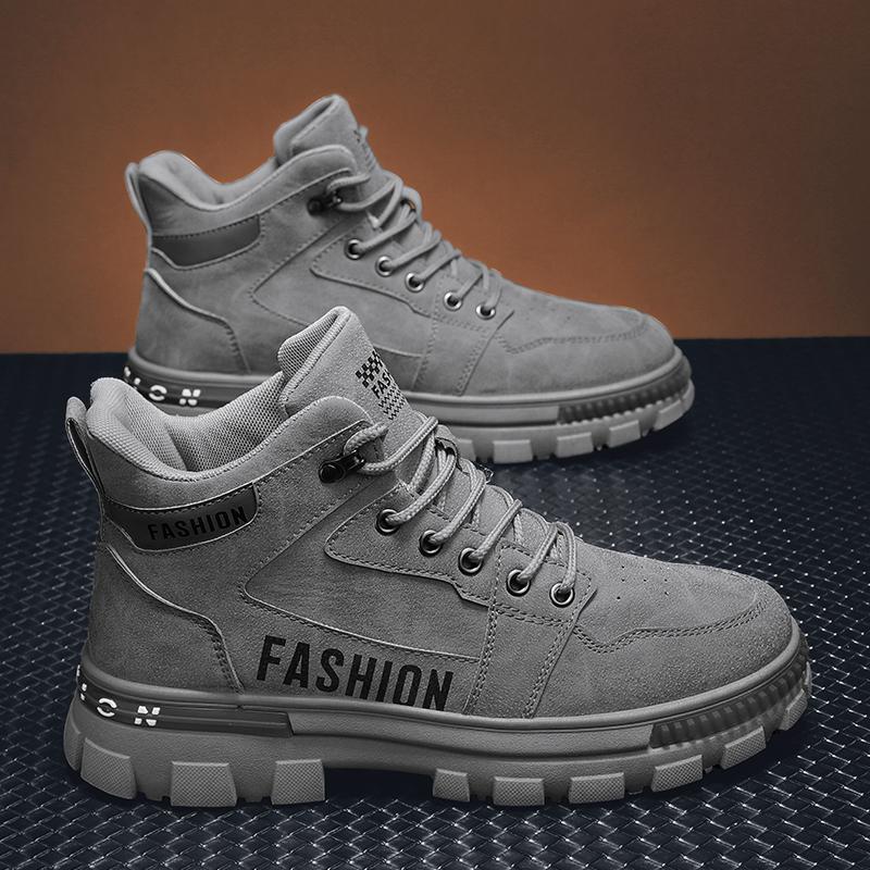 Fashion Hiking Boots Motorcycle Footwear Man High Top Thick Bottom Outdoor Shoes Recommended Comfortable Spring and Autumn Main Push