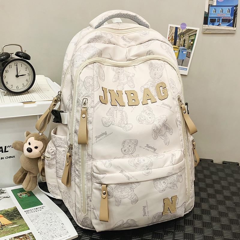 Schoolbag Children Elementary School Students Girls Junior High School Students High School Students Boy Letters Backpack
