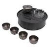 Outdoor Camping Tea Set Multifunctional Lightweight Portable Pure Ti Camping Tea Brewing Cup Set