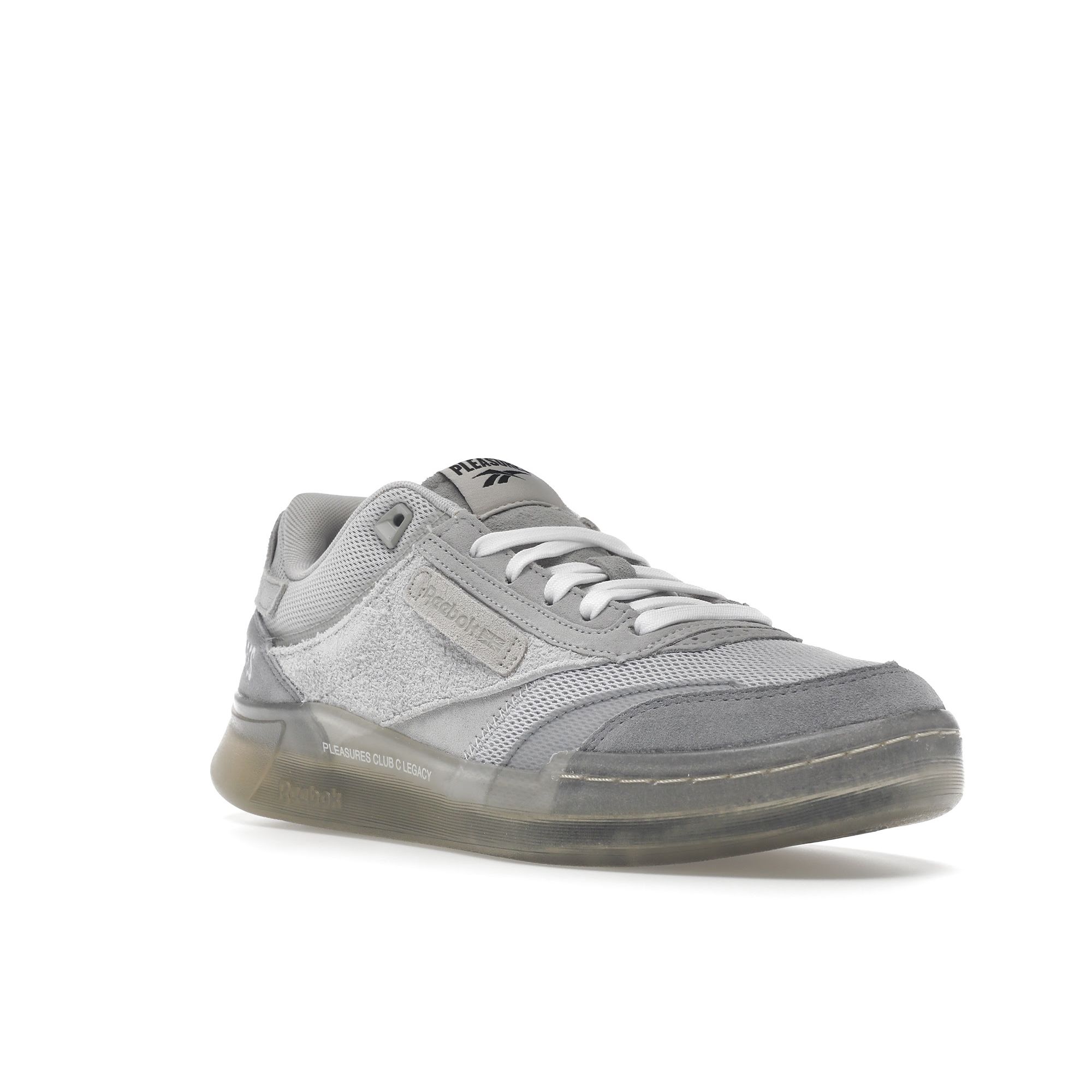 Pleasures x Reebok Club C Legacy Чисто серый Мужские кроссовки Чисто-серый-2 — фото 3