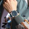 POEDAGAR Original Man Wristwatch Top Luxury Waterproof Luminous Date Week Watch for Men Quartz Sport Leather Watches Reloj