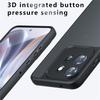 Pro Motorola Edge 50 Neo 5G/Moto S50 5G/Thinkphone 25 5G Pouzdro Skin-Touch TPU+PC Matný Kryt na Telefon, Průhledná Černá