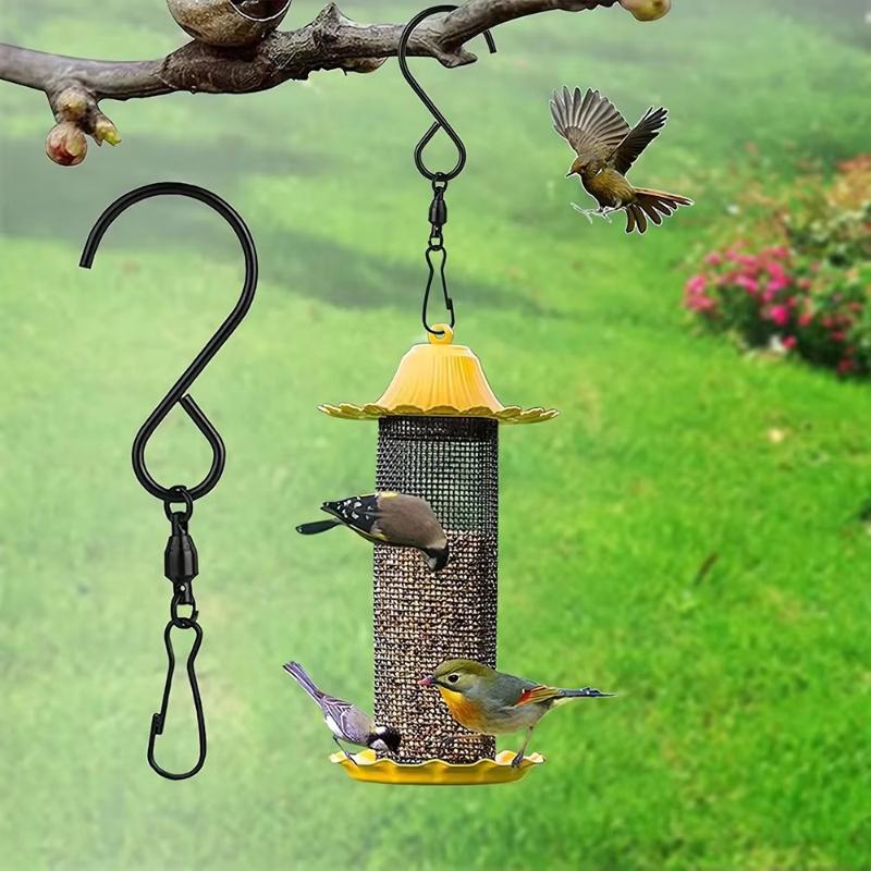 One Set8This stainless steel rotating hook clip is designed for wall mounting and is perfect for hanging wind chimes and crystal spinners. It is easy