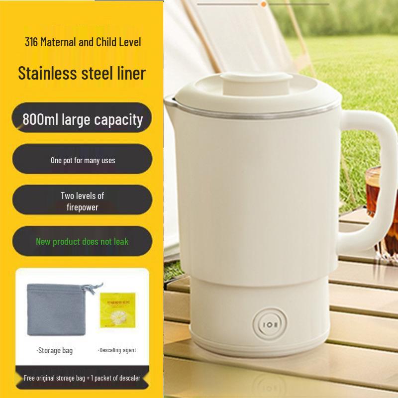 Mini Folding Portable Electric Kettle | Travel Outdoor Telescopic Water Bottle