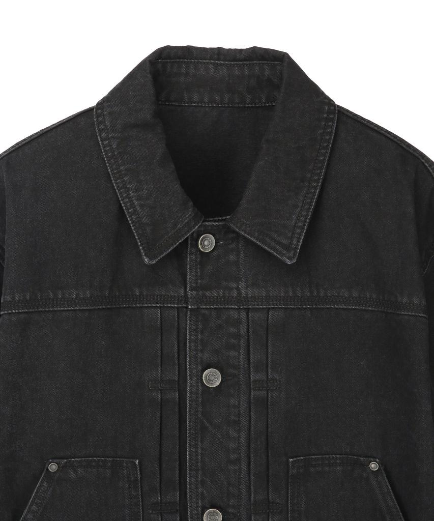 Il Corso Union Denim Trucker Jacket Black Ieju5E212Bk