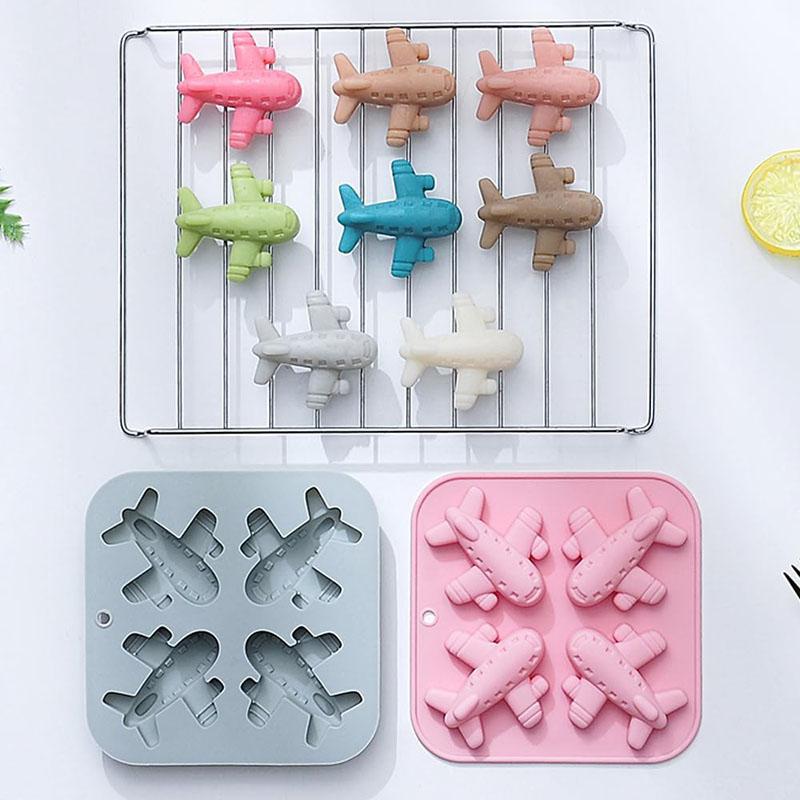 Flugzeug Silikonform Zum Backen Flugzeug Schokolade Süßigkeiten Seife Wachsmalstift Eiswürfelform Kuchen Dekoration Cupcake Topper Backwerkzeuge