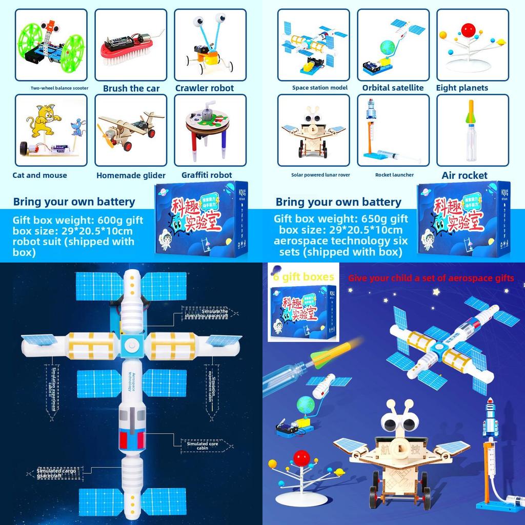 Physics Science Experiment Diy Space Robot Kit For Kids Educational Stem Toy