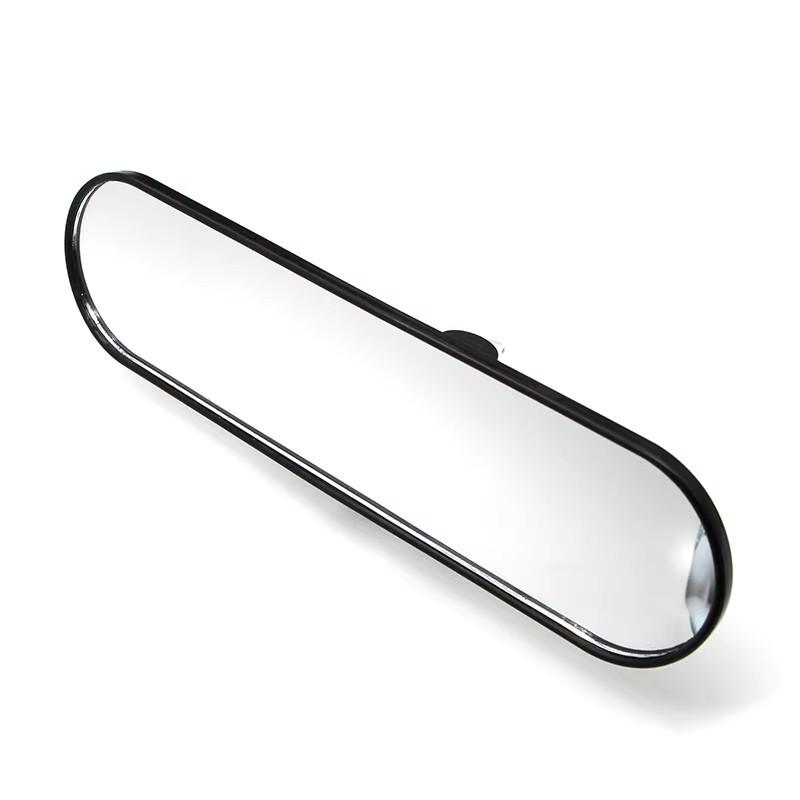 Car Interior Wide-Angle Flat Rearview Mirror with Suction Cup for Coaching