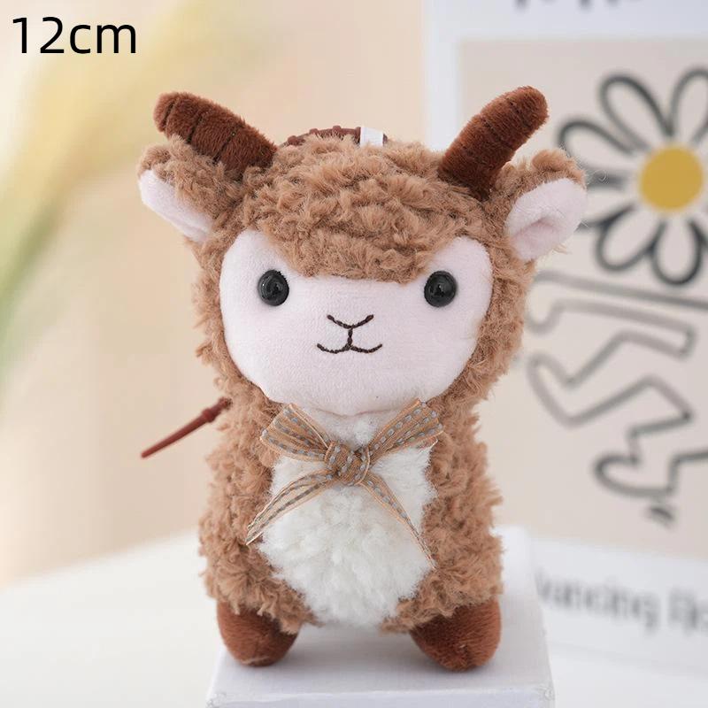 Cute Flower Lamb Plush Toys Ultra Soft Fluffy Fabric For Kids Birthday Gifts Home Decor Bag Pendants