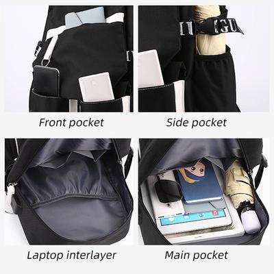 3pcs LABUBU Schoolbag School Backpack Lightweight Burden-reduced Ridge Protection and Large-capacity Children's Schoolbag Backpack for Grades 1-6 CLE
