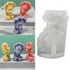 3D Pretty Girl Candle Silicone Mold for Handmade Desktop Decor Gypsum Epoxy Resin Aroma Candle Mould for Home Decoration