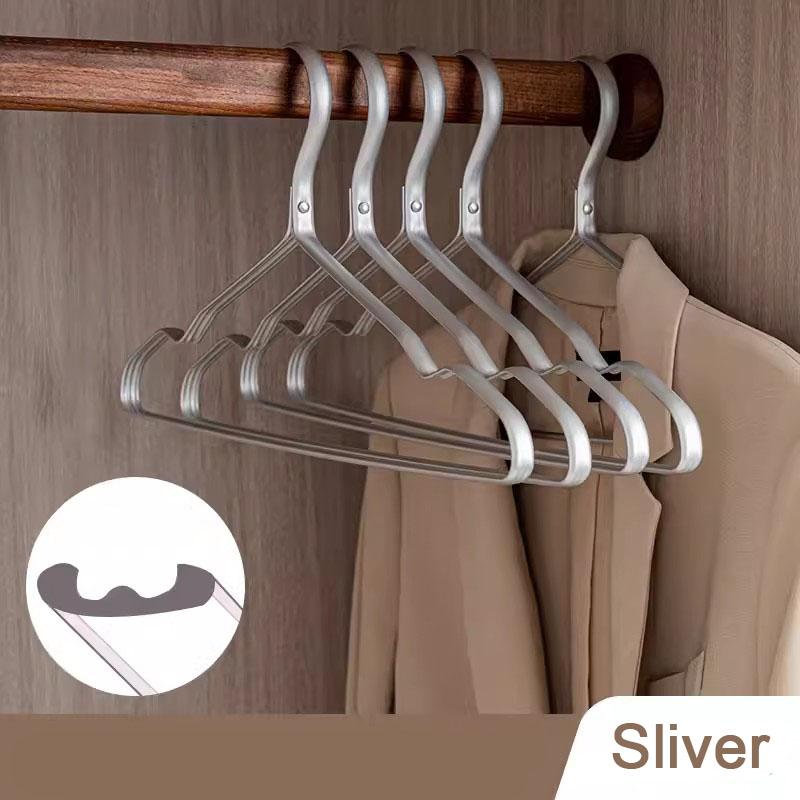 Złoty Wieszak na Ubrania Matowy Solidny Stop Aluminium Wieszaki Ekspozycyjne na Ubrania Spodnie Organizer do Garderoby Suszarka Balkonowa