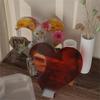 2PCS/Set DIY Dual Love Hearts with Base Casting Silicone Mold Crystal Epoxy Resin Craft Mould Handmade Photo Frame Home Desktop Decoration