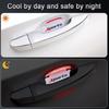 8pcs Car Door Handle Bowl Protective Reflective Sticker Warning Strips Decals
