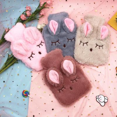 Cartoon Plush One-Eyed Rabbit Hand Warmer: Cute, Removable, Washable, Water Injection Bottle
