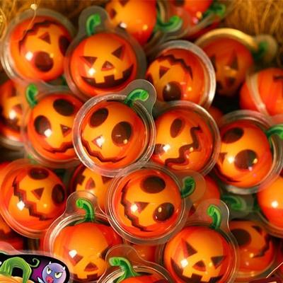 Seikaoen Dulciuri de Halloween Gummy Dovleac Gummy Pământ Gummy Glob Ocular Asortiment Dulciuri Copii Ambalate Individual Gummy Pământ Gummy Dovleac (30