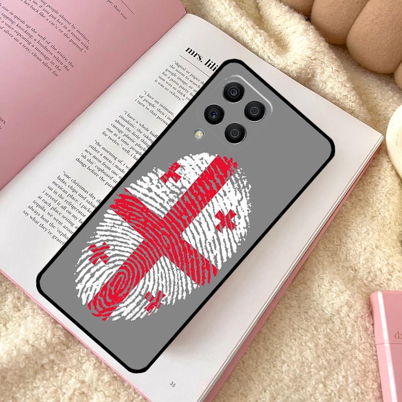 Georgia Flag Case For Samsung Galaxy M12 M14 M11 M13 M15 M06 M16 M36 M56 M31 M53 M32 M52 M35 M55 M34 M54