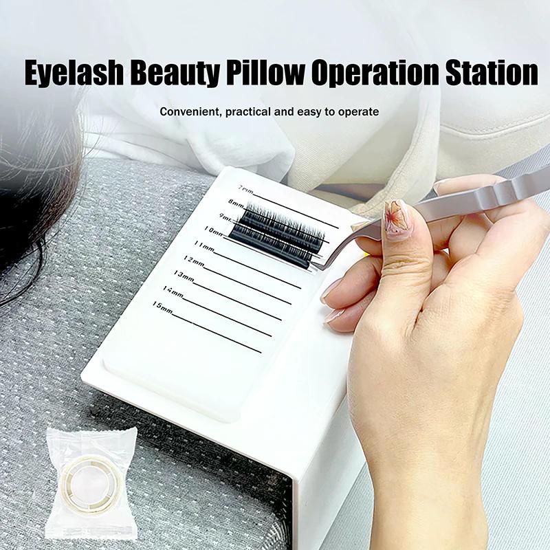 Eyelash Pillow Console Eyelash Extension Stand Tool Professional Reusable Convenient Portable Console Eyelash Pad Glue Holder