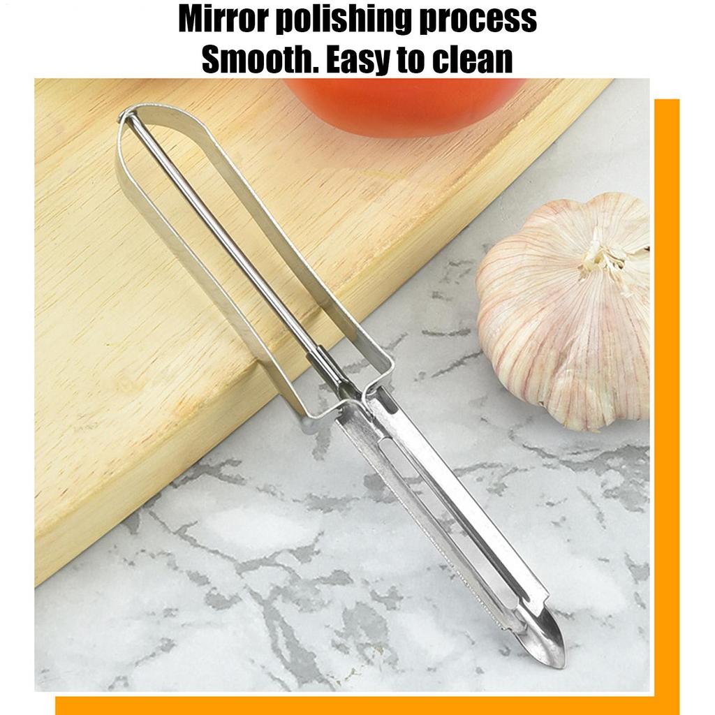 Stainless Steel Vegetable Peeler Multifunctional Kitchen Cutter with Comfort Grip Handle Kitchen Gadget for Fruit&Veggie Peeling