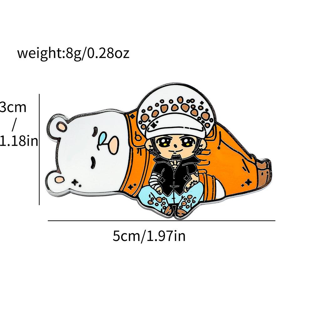 Японское аниме ONE PIECE, металлический значок One Piece, брошь Луффи Намеро с эмалью, высокого качества.