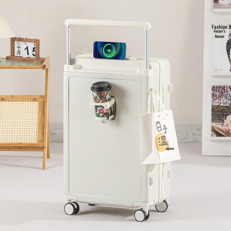 KarLot Wide Handle Zipper Carry-on Luggage 20 inch