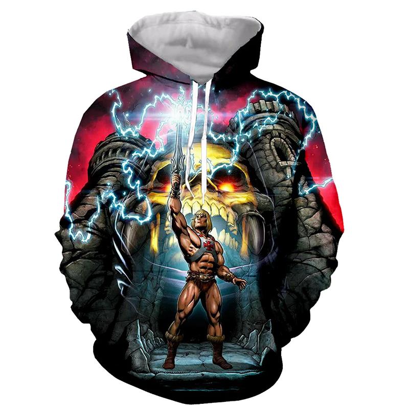 

2026 He Man And The Masters Of Universe Hoodies Anime 3D Printed Men Women Sweatshirts Oversized Hoodie Pullovers Tracksuits 4XL