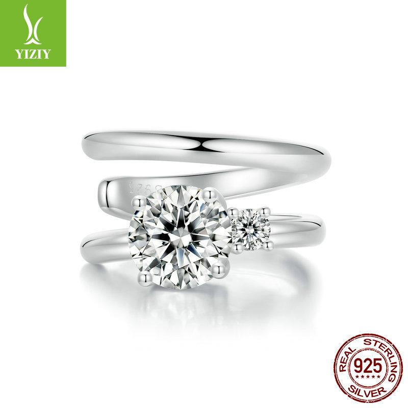 Personalized Double-Layer 50-Point Moissanite Ear Bone Clip Without Ear Piercings, Fashionable And Advanced S925 Sterling Silver Ear Clip