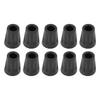 10pcs Walking Pole Rubber Tips Universal Round Head Shock Absorbing Hiking Pole Feet Cover