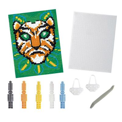 MegaCréa DIY - Kids Creative Kit Pixel Art Tiger