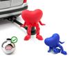 Red 3D Printed Car Hitch Cover Heart Shape Decoration Impact Resistant Universal Towing CouplingTrailer Coupling Caps