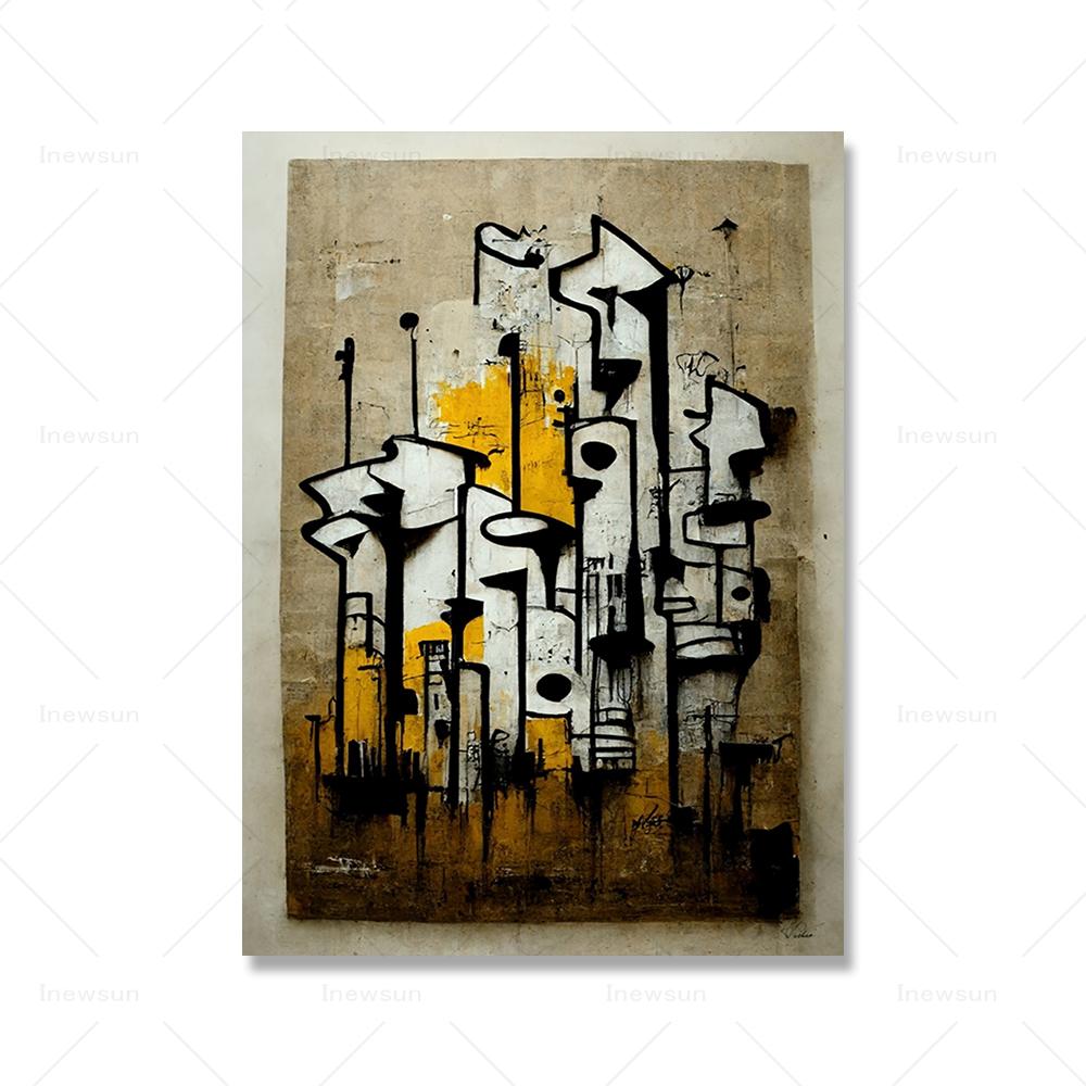 Banksy Street Graffiti Decorative Canvas Painting Smartphone Girl Art Poster Abstract Figure Mural Room Wall Decoration Prints