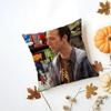 SStuart Bloom Cushion Cover Washable Linen Pillowcase Soft  for Daily Sofa Bed Home Room Decor