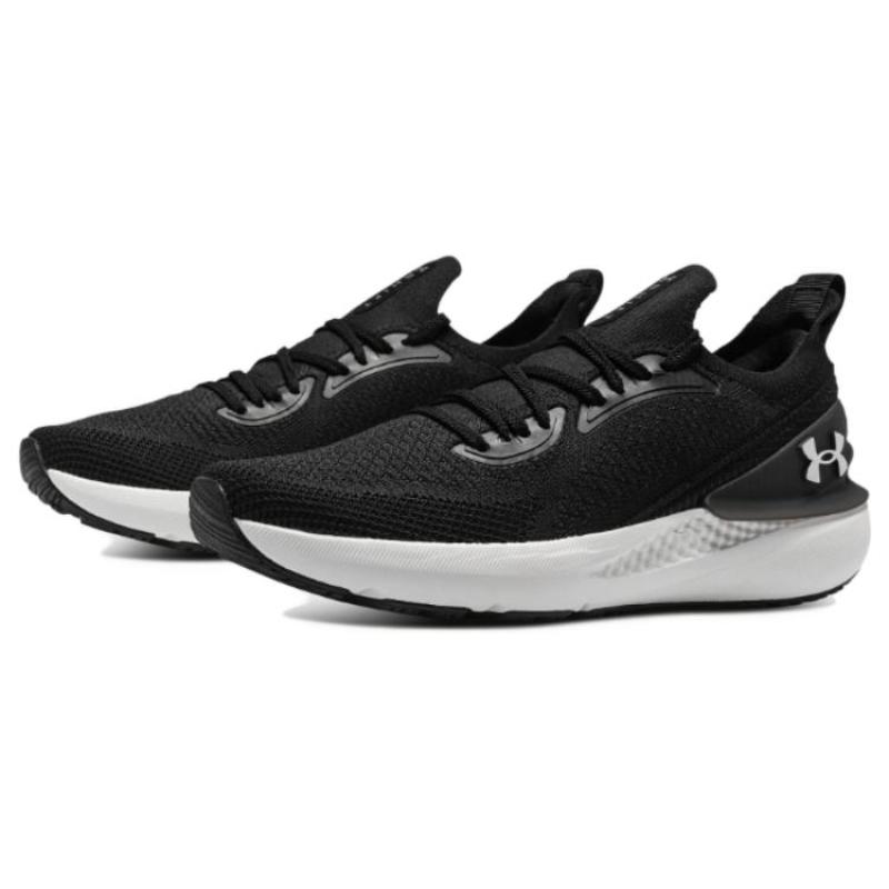 Under Armour Shift Low Top Running Shoes Men's Black White Sneakers 3027776-001