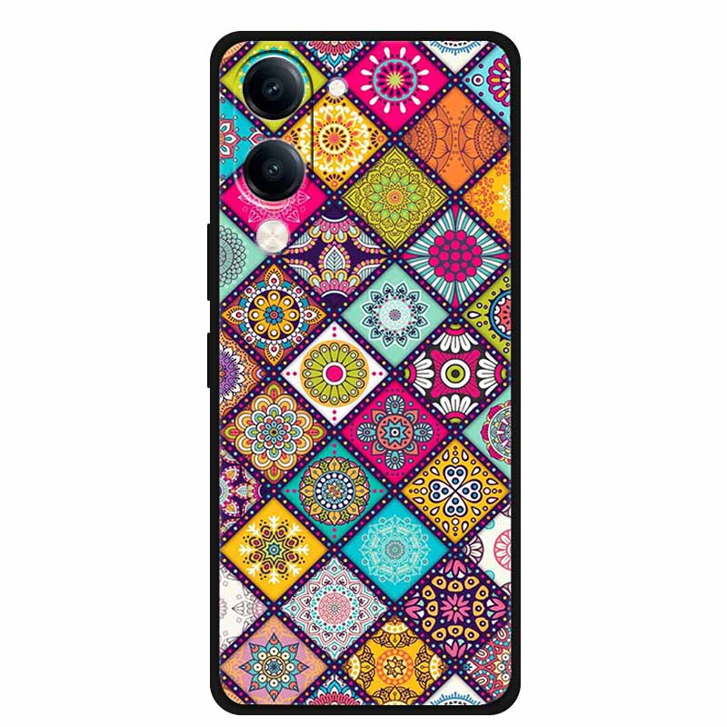 For Vivo iQOO Z10 Lite Case Silicone Black TPU Funda Back Cover for iQOO Z10 Lite 5G I2409 Soft Case Animal Coque IQOOZ10 Lite