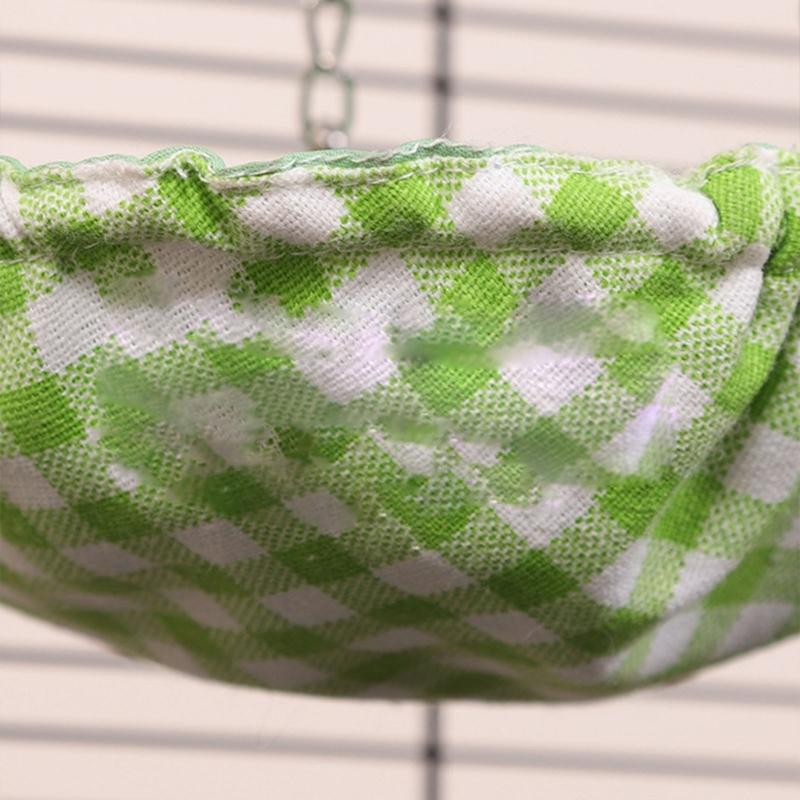 Hanging Bird Hammock Swing Small Size Bird Sleepings Huts for Conures,Budgies Waterproof Bird Bed for Cage